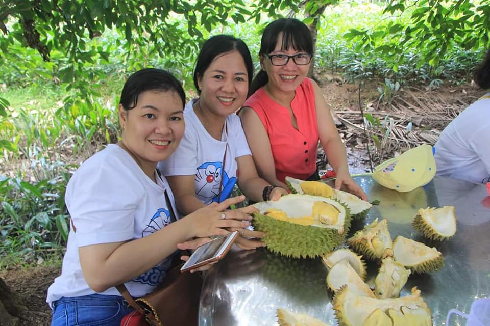 Vườn sầu riêng Bảy Thảo Bến Tre